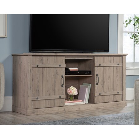 Sauder Entertainment Credenza Lo , Accommodates up to a 70 in. TV weighing 95 lbs 434954